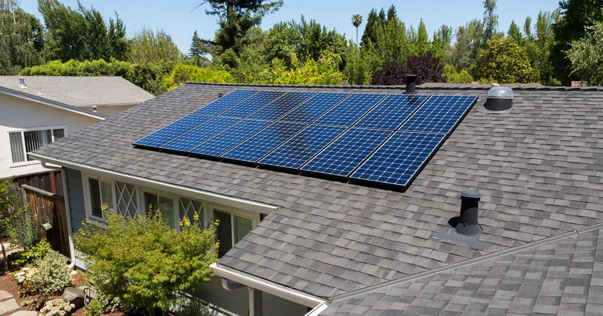 Residential solar installation